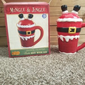 Cracker Barrel santa mug